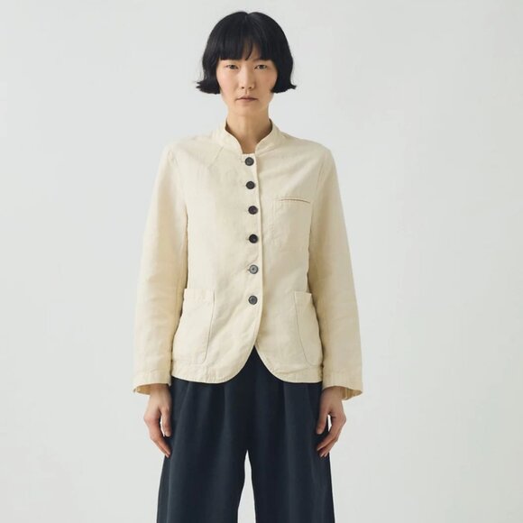 Toast White Linen Jacket - Picture 1 of 4
